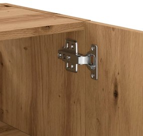 Ντουλάπι Τοίχου τεχνίτης Δρυς 60x31x70 εκ. Επεξεργασμένο Ξύλο - Καφέ