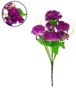 Διακοσμητικό Μπουκέτο Γαρύφαλλα 09075 20x20x35cm Green-Violet GloboStar Plastic