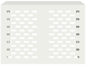 vidaXL Κάλυμμα κλιματιστικού Λευκό 100 x 50 x 70 cm Ατσάλι
