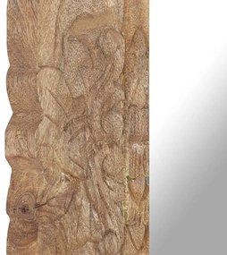 vidaXL Καθρέφτης 50 x 50 εκ. από Μασίφ Ξύλο Μάνγκο