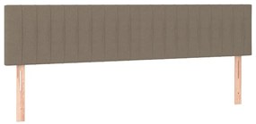 vidaXL Κεφαλάρια Taupe 160x5x78/88 εκ. Ύφασμα