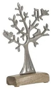 Inart Διακοσμητικό Δέντρο από Μέταλλο Ασημί Δέντρο 22x5x33cm