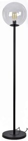 SE 3000-1 BLACK FLOOR LAMP GLOBE CLEAR 1B2 HOMELIGHTING 77-4481