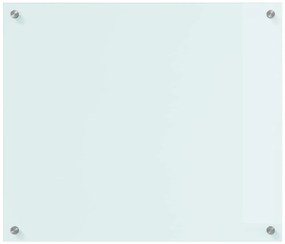 vidaXL Πίσω Πάνελ Κουζίνας Λευκό 70 x 60 cm σκληρυμένο γυαλί