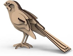 Intra απο ξύλο plywood 3mm-4mm πάχος - Sparrow 3D Puzzle Δίασταση 30x30 cm Intraeaxys-r1zn2w1l