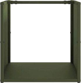 vidaXL Ράφι Καυσόξυλων 40x40x40 εκ. Χάλυβας ψυχρής έλασης