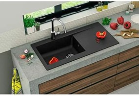 Νεροχύτης με Ένα Κύπελλο με Απορροφητήρα Stradour