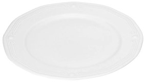 Πιάτο Παρουσίασης Πορσελάνινο Ανάγλυφο Athénée White 31cm - Estia