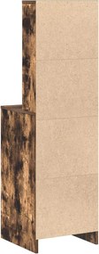 vidaXL Highboard Καπνιστή δρυς 40 x 41 x 135 εκ. Επεξεργασμένο ξύλο