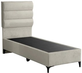 Επενδυμένο Κρεβάτι Limit Μονό σε Κρεμ 90x200εκ. 93x200x125 εκ.