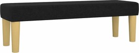 vidaXL Κρεβάτι Boxspring με Στρώμα Μαύρο 180x200 εκ. Υφασμάτινο