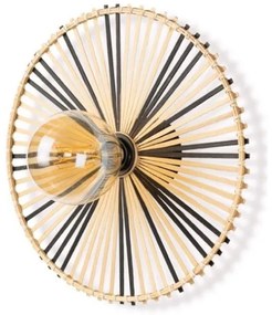 Απλίκα Bamboo Natural E27 48-0003 ΦOS_ME 48-0003 Μπεζ