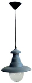 Φωτιστικό Οροφής Μονόφωτο Heronia Pyrofani 26-0046 Grey