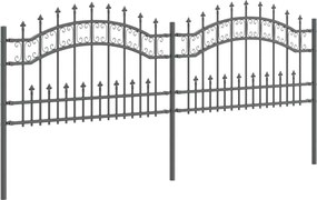 vidaXL Φράχτης Κήπου KAMPEN 240 x 118 εκ Mesh Γκρι