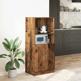 vidaXL Ντουλάπι Κουζίνας Όψη Παλαιού Ξύλου 57x41,5x131,5εκ. Επεξ. Ξύλο