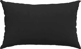 vidaXL Μαξιλάρι Καναπέ 2 pcs Μαύρο 50 x 30 cm ύφασμα