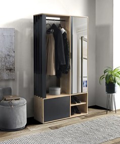 MILO hallway waredrobe artisan/black