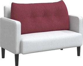 vidaXL Μαξιλάρι Πλάτης Κόκκινο 100 x 24 x 50 εκ ύφασμα