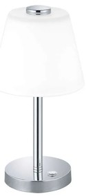Φωτιστικό Επιτραπέζιο Led Emerald 350Lm 29x15cm Chrome-White 525490106 Trio Lighting Metal, Glass