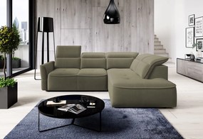 Γωνιακός καναπές Morello L-Xaki-Δεξιά