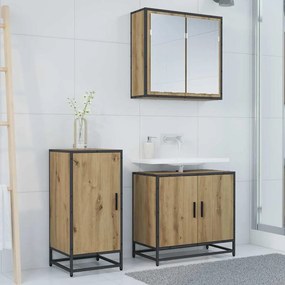 vidaXL Πλαϊνό γραφείο Artisan Oak 35,5 x 35 x 76 εκ