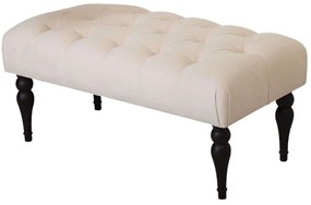 Σκαμπό Missus 209FLF1283 92x48x43cm Cream-Black