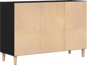 vidaXL Πλαϊνό γραφείο Μαύρη Οξυά 103,5 x 35 x 70 εκ.