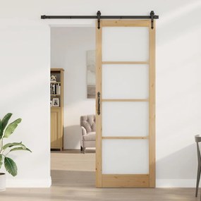 vidaXL Εσωτερική Πόρτα με Γυαλί "ORKDAL" 83x232x4 εκ. Στερεό Ξύλο Πεύκου