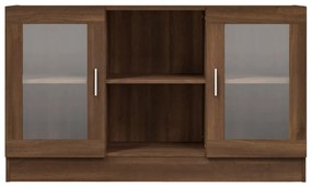 vidaXL Βιτρίνα Καφέ Δρυς 120x30,5x70 εκ. από Επεξεργασμένο Ξύλο