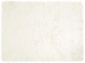 vidaXL Ψεύτικο Δέρμα Προβάτου Χαλί Tafalla Λευκό 160 x 230 cm