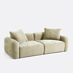 Γωνιακός modular καναπές 3 θέσεων από ζακάρ chenille, AMAD