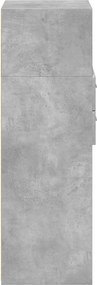 vidaXL Ντουλάπι Γκρι Σκυρ. 40x42,5x124 εκ. από Επεξεργασμένο Ξύλο