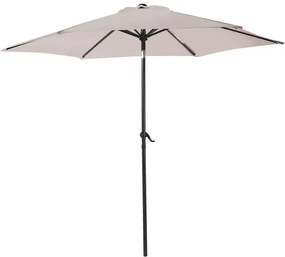 Ομπρέλα Frow ανθρακί αλουμίνιο-ύφασμα μπεζ-γκρι Φ3m 300x300x230 εκ.