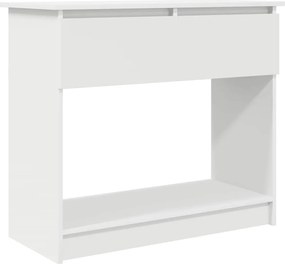 vidaXL Τραπέζι κονσόλας με συρτάρια Λευκό 85,5x38,5x74,5 cm