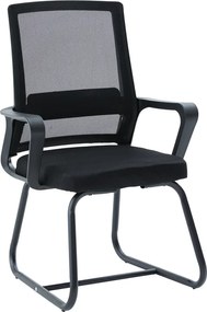 Καρέκλα επισκέπτη Palma pakoworld mesh μαύρο 46x52x94εκ