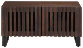 vidaXL Τραπεζάκι Σαλονιού Καφέ/Μαύρο 80x51x40 εκ. Μασίφ Ξύλο Μάνγκο