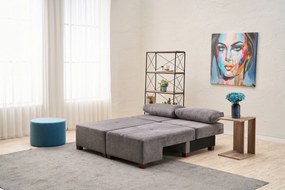 3-Seat Sofa-Bed Perenna Chenille - Grey Grey