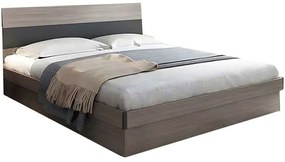 Κρεβάτι Με Αποθηκευτικό Χώρο Daizy (Για Στρώμα 150x200cm) 072-000094 214x156x98cm Walnut-Grey Διπλό