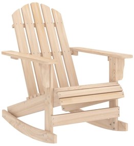 Καρέκλα Κήπου Adirondack Κουνιστή από Μασίφ Ξύλο Ελάτης