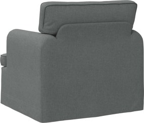 vidaXL Καναπές Σκούρο Γκρι 84 x 80 x 85 εκ ύφασμα