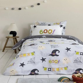 Σεντόνια Παιδικά Boo! Με Λάστιχο (Σετ 3τμχ) Multi Nima Single 100x232cm 100% Cotton