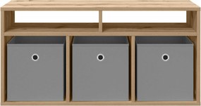 vidaXL Χαμηλό γραφείο 87 x 27,5 x 43 εκ Artisan Oak