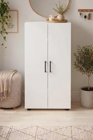 Stewehome Ντουλάπι παπουτσιών με 2 πόρτες και 5 ράφια μοντέρνο από μελαμίνη 49x32x108 cm