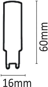 Λαμπτήρας LED InLight G9 6W 4000K