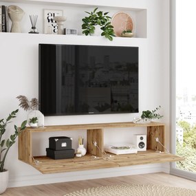 Έπιπλο τηλεόρασης Berkshire πεύκο μοριοσανίδα 140x31x29εκ