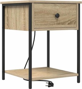 vidaXL Κομοδίνο Δρύς Sonoma 42 x 41 x 56 εκ. Επεξεργασμένο ξύλο