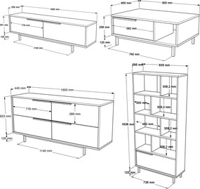 Living Room Furniture Set ON21-W White