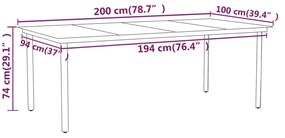 Σετ Τραπεζαρίας Κήπου 9 Τεμαχίων Γκρι 3099588