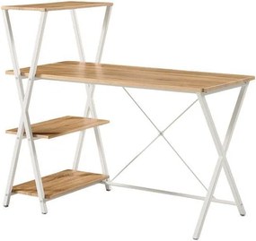 Γραφείο υπολογιστή καφέ Υ110x120x65εκ. βάθος