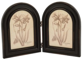 Κορνίζα Διπλή 86618 13x18cm Black Mdf